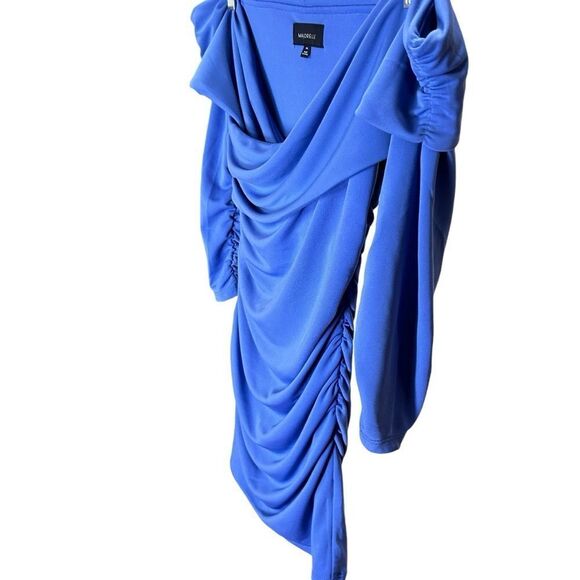 MAJORELLE - “Cypress” Mini Ruched Dress, in Periwinkle - Size XXS, Light Blue - Picture 8 of 17